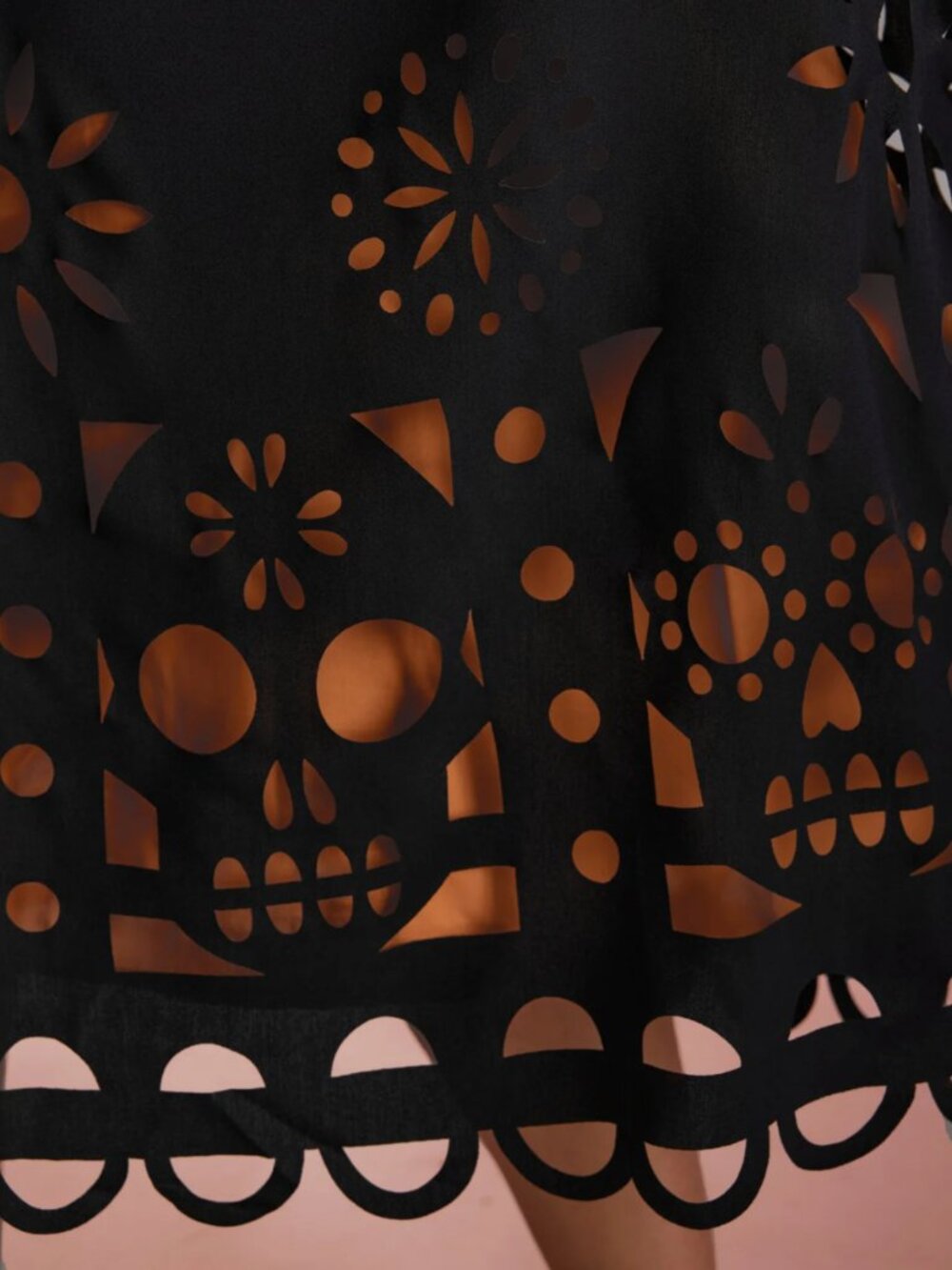 BloomChic Skull Burnout Cami Midi Dress - 12 - Picture 3 of 3